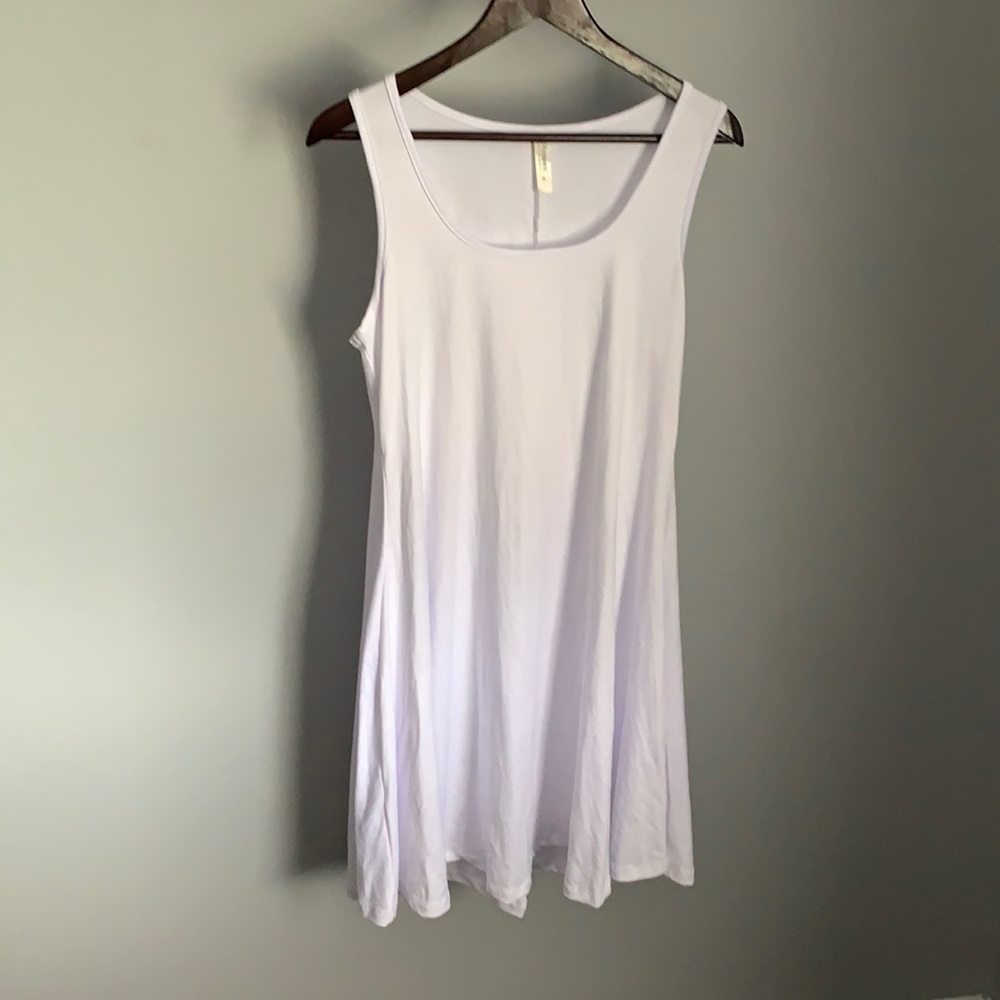 NWOT 24Seven Bright White Sleeveless Dress